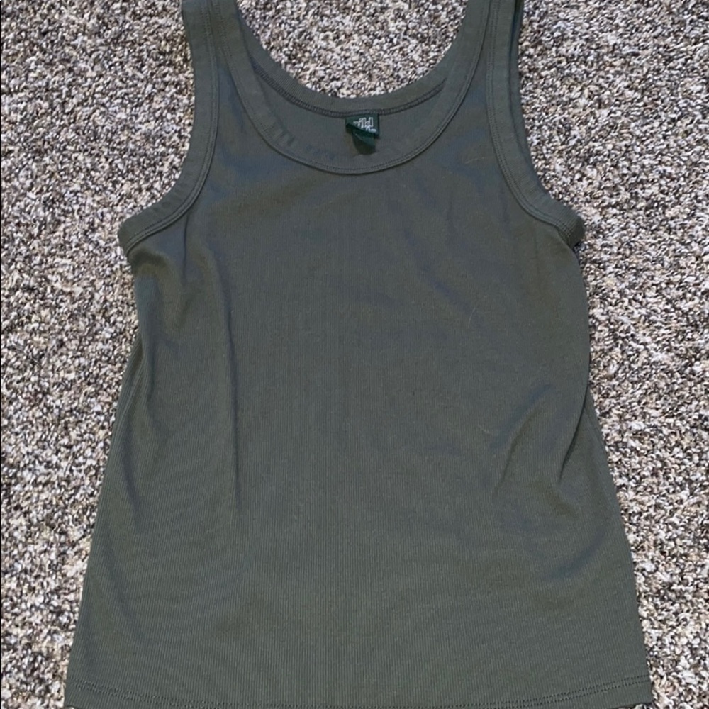 olive green tank